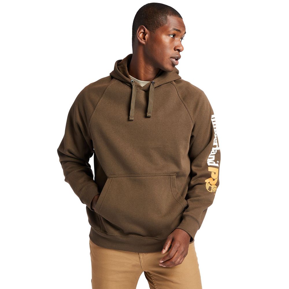 Sudadera Timberland Argentina Hombre - Pro® Hood Honcho Sport Hoodie - Marrones Oscuro - OKSBYQ-049